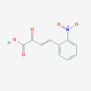 molecular formula C10H7NO5 B11823456 4-(2-nitrophenyl)-2-oxobut-3-enoic acid 