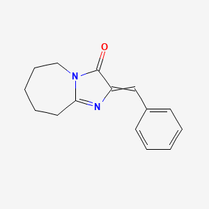 molecular formula C15H16N2O B11823466 2-benzylidene-6,7,8,9-tetrahydro-5H-imidazo[1,2-a]azepin-3-one 