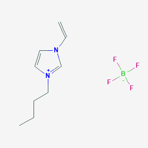 molecular formula C9H15BF4N2 B11823473 1-Butyl-3-vinylimidazolium tetrafluoroborate 