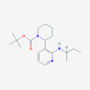 molecular formula C19H31N3O2 B11823492 tert-Butyl 2-(2-(sec-butylamino)pyridin-3-yl)piperidine-1-carboxylate 