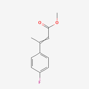 molecular formula C11H11FO2 B11823520 methyl 3-(4-fluorophenyl)but-2-enoate CAS No. 198889-33-7