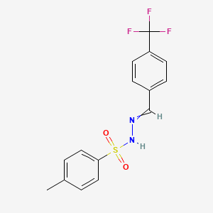 4-methyl-N-[[4-(trifluoromethyl)phenyl]methylideneamino]benzenesulfonamide