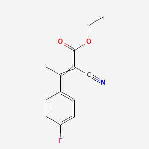 2-Butenoic acid, 2-cyano-3-(4-fluorophenyl)-, ethyl ester