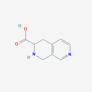 molecular formula C9H10N2O2 B11823593 2,7-Naphthyridine-3-carboxylic acid, 1,2,3,4-tetrahydro- 