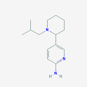 5-(1-Isobutylpiperidin-2-yl)pyridin-2-amine