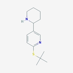 2-(tert-Butylthio)-5-(piperidin-2-yl)pyridine