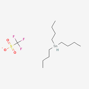 molecular formula C13H28F3O3SSn- B11823682 Tributylstannane;trifluoromethanesulfonate 