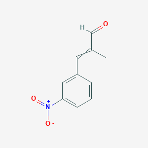 molecular formula C10H9NO3 B11823726 2-methyl-3-(3-nitrophenyl)prop-2-enal 