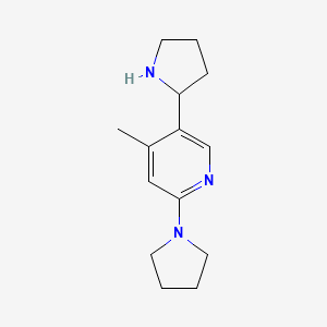 4-Methyl-2-(pyrrolidin-1-yl)-5-(pyrrolidin-2-yl)pyridine