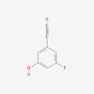 molecular formula C8H5FO B11823783 3-Ethynyl-5-fluorophenol 