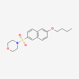 molecular formula C18H23NO4S B1182379 4-[(6-Butoxy-2-naphthyl)sulfonyl]morpholine 
