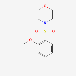 molecular formula C12H17NO4S B1182381 4-(2-Methoxy-4-methylbenzenesulfonyl)morpholine 