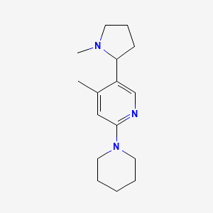 4-Methyl-5-(1-methylpyrrolidin-2-yl)-2-(piperidin-1-yl)pyridine