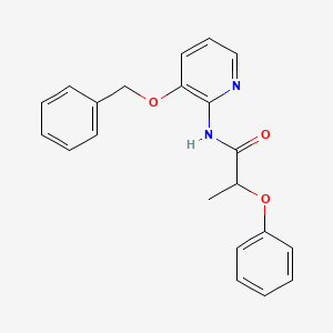 molecular formula C21H20N2O3 B1182385 N-[3-(benzyloxy)-2-pyridinyl]-2-phenoxypropanamide 