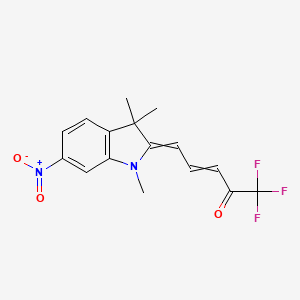 1,1,1-Trifluoro-5-(1,3,3-trimethyl-6-nitroindol-2-ylidene)pent-3-en-2-one