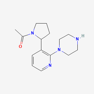 1-(2-(2-(Piperazin-1-yl)pyridin-3-yl)pyrrolidin-1-yl)ethanone