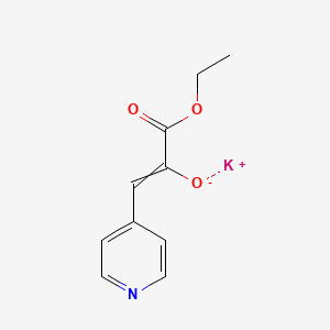 Potassium;3-ethoxy-3-oxo-1-pyridin-4-ylprop-1-en-2-olate