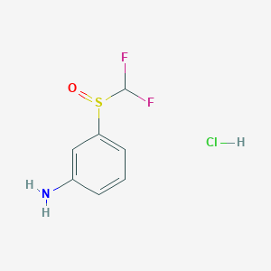 3-Difluoromethanesulfinylaniline hydrochloride