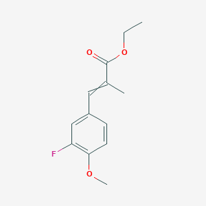 ethyl 3-(3-fluoro-4-methoxyphenyl)-2-methylprop-2-enoate