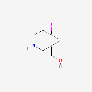 [(1R,6R)-6-iodo-3-azabicyclo[4.1.0]heptan-1-yl]methanol