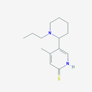 4-Methyl-5-(1-propylpiperidin-2-yl)pyridine-2(1H)-thione