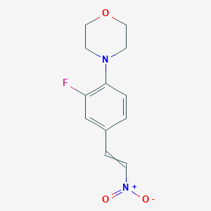 4-[2-fluoro-4-(2-nitroethenyl)phenyl]morpholine