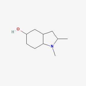 molecular formula C10H19NO B11824057 1,2-dimethyl-octahydro-1H-indol-5-ol 