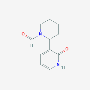 2-(2-Oxo-1,2-dihydropyridin-3-yl)piperidine-1-carbaldehyde