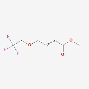 molecular formula C7H9F3O3 B11824087 methyl 4-(2,2,2-trifluoroethoxy)but-2-enoate 