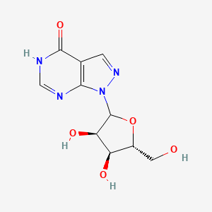 1-[(3R,4S,5R)-3,4-dihydroxy-5-(hydroxymethyl)oxolan-2-yl]-5H-pyrazolo[3,4-d]pyrimidin-4-one