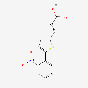 3-[5-(2-Nitrophenyl)thiophen-2-yl]prop-2-enoic acid