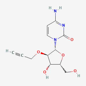 molecular formula C12H15N3O5 B11824170 4-amino-1-[(2R,3R,4S,5R)-4-hydroxy-5-(hydroxymethyl)-3-prop-2-ynoxyoxolan-2-yl]pyrimidin-2-one 