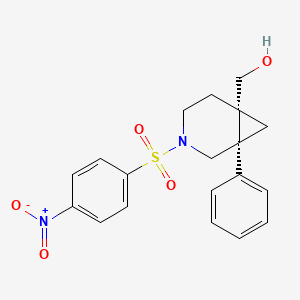 [(1S,6S)-3-(4-nitrobenzenesulfonyl)-1-phenyl-3-azabicyclo[4.1.0]heptan-6-yl]methanol