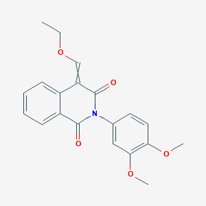 molecular formula C20H19NO5 B11824193 2-(3,4-Dimethoxyphenyl)-4-(ethoxymethylidene)isoquinoline-1,3-dione 