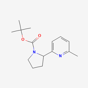 molecular formula C15H22N2O2 B11824250 tert-Butyl 2-(6-methylpyridin-2-yl)pyrrolidine-1-carboxylate 