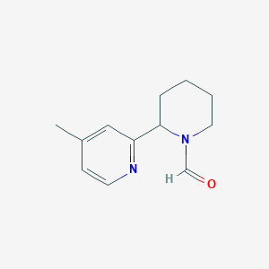 2-(4-Methylpyridin-2-yl)piperidine-1-carbaldehyde