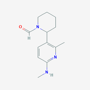 2-(2-Methyl-6-(methylamino)pyridin-3-yl)piperidine-1-carbaldehyde