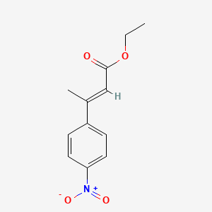 molecular formula C12H13NO4 B11824295 Ethyl 3-(4-nitrophenyl)but-2-enoate CAS No. 80854-57-5