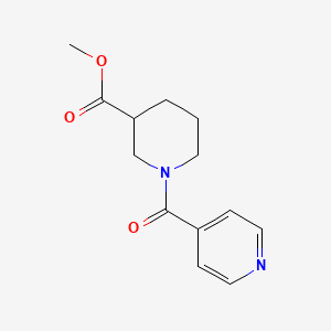 molecular formula C13H16N2O3 B1182434 Methyl 1-isonicotinoyl-3-piperidinecarboxylate 