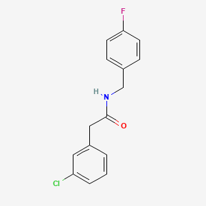 molecular formula C15H13ClFNO B1182435 2-(3-chlorophenyl)-N-(4-fluorobenzyl)acetamide 