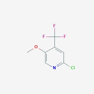 molecular formula C7H5ClF3NO B11824383 2-Chloro-5-methoxy-4-(trifluoromethyl)pyridine 