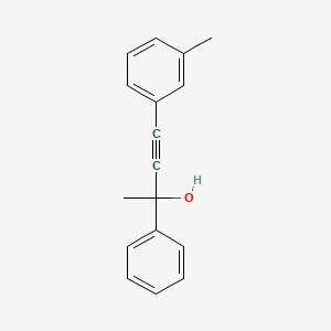 molecular formula C17H16O B1182439 4-(3-Methylphenyl)-2-phenylbut-3-yn-2-ol 