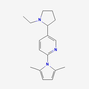 2-(2,5-Dimethyl-1H-pyrrol-1-yl)-5-(1-ethylpyrrolidin-2-yl)pyridine