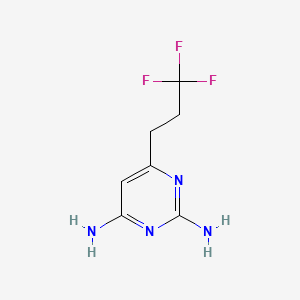 molecular formula C7H9F3N4 B1182441 6-(3,3,3-Trifluoropropyl)pyrimidine-2,4-diamine 