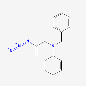 molecular formula C16H20N4 B11824422 N-(2-azidoprop-2-en-1-yl)-N-benzylcyclohex-2-en-1-amine 