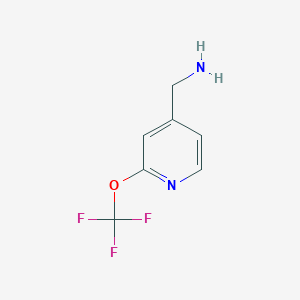 molecular formula C7H7F3N2O B11824430 (2-(Trifluoromethoxy)pyridin-4-yl)methanamine 