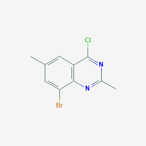 molecular formula C10H8BrClN2 B11824521 8-Bromo-4-chloro-2,6-dimethylquinazoline 