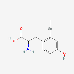 molecular formula C12H19NO3Sn B11824527 6-Trimethylstannyl-L-tyrosine 