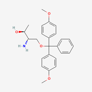 molecular formula C25H29NO4 B11824548 (2S,3S)-3-Amino-4-[bis(4-methoxyphenyl)phenylmethoxy]-2-butanol 