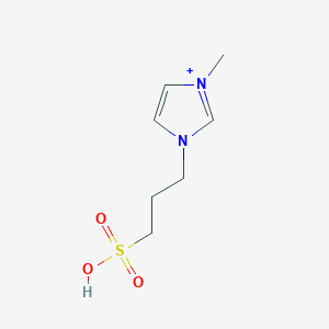 molecular formula C7H13N2O3S+ B11824549 3-Methyl-1-(3-sulfopropyl)imidazol-1-ium 